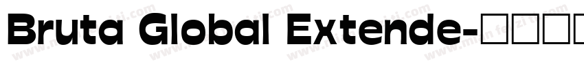 Bruta Global Extende字体转换